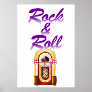 Rock and Roll Musikbox Poster