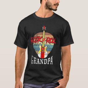 Rock-and-Roll-Opa Vintage-Retro-Gitarrist T-Shirt