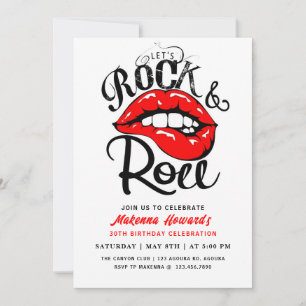 Rock and Roll Party, Rock & Roll GEBURTSTAG, Einladung