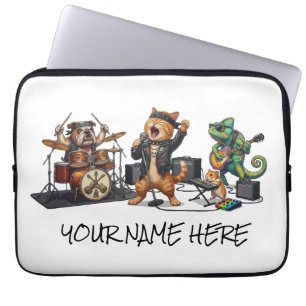 Rock and Roll Pets Band - Lustige Tiere Konzert Laptopschutzhülle