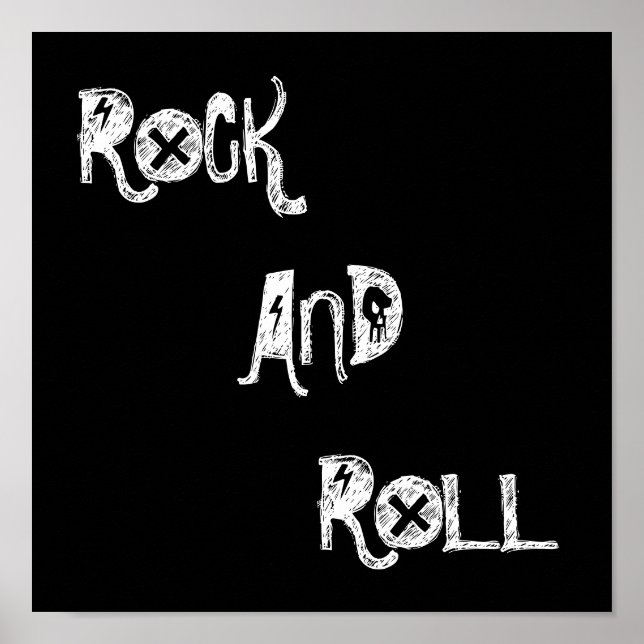 ROCK, AND, ROLL POSTER (Vorne)