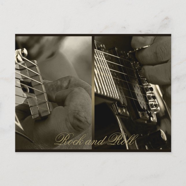 Rock and Roll Postkarte (Vorderseite)
