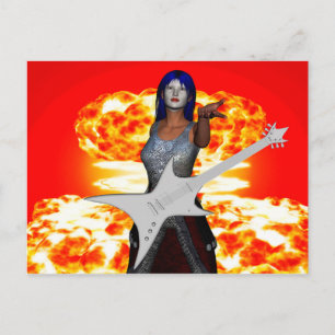 Rock and Roll Postkarte