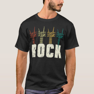 Rock and Roll Punk Musik Rock Skelett Handgelenk G T-Shirt