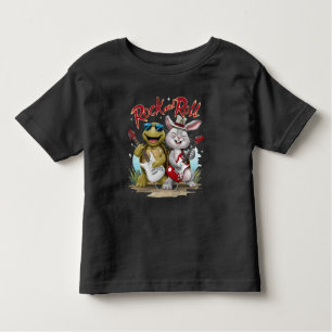 Rock and Roll Rabbit and Tortoise Jam Session Kleinkind T-shirt