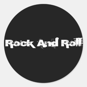 Rock and Roll Runder Aufkleber