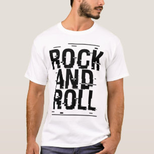 Rock and Roll-Schriftzug-Logo-Design  T-Shirt