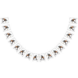 Rock and Roll Skeletts Geburtstagsparty Wimpelkette