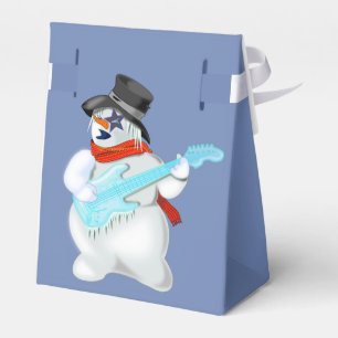 Rock and Roll Snowman Geschenkboxen Geschenkschachtel