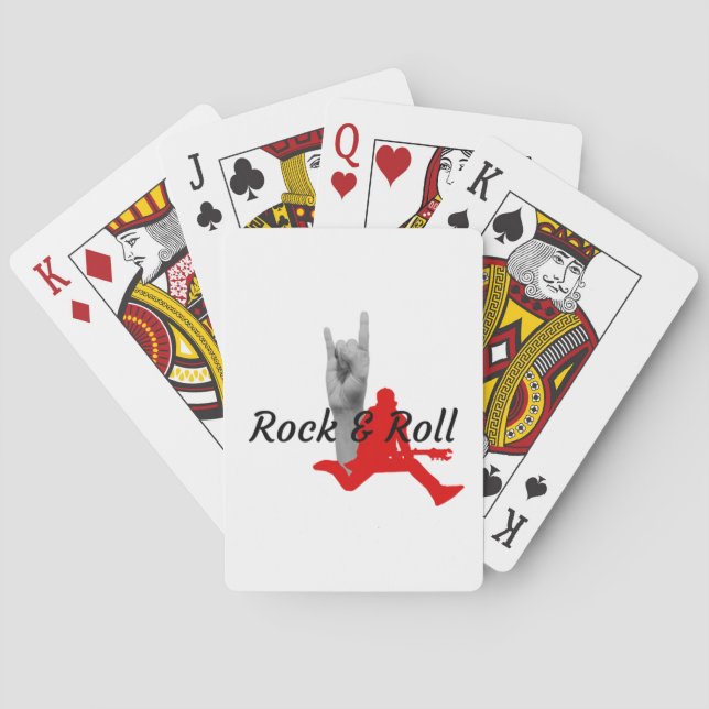 Rock And Roll Spielkarten (Rückseite)