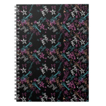 Rock and Roll Spiral Foto Notebook