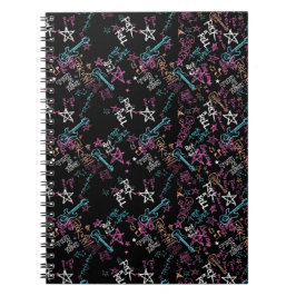 Rock and Roll Spiral Foto Notebook Notizblock