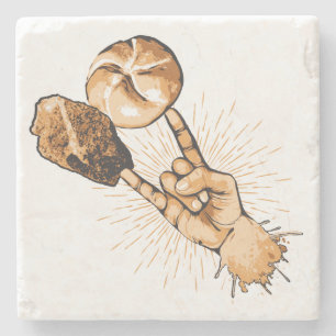 Rock and Roll Stone Coaster Steinuntersetzer