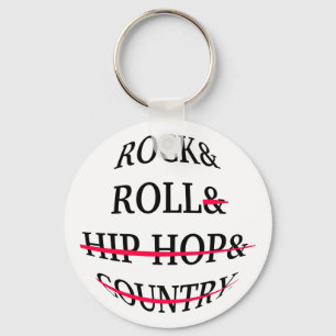 Rock and Roll Text Schlüsselanhänger