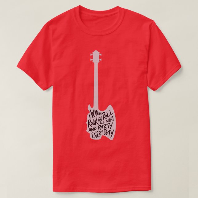 Rock and Roll The All Night T-Shirt (Design vorne)