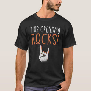 Rock and Roll This Oma Rocks Rocker Granny T-Shirt