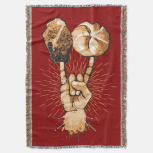 Rock and Roll Throw Blanket Decke