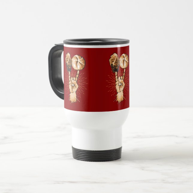 Rock and Roll Travel Mug Reisebecher (Vorderseite Links)