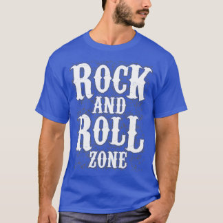 Rock and Roll Typografy Music Lover T-Shirt