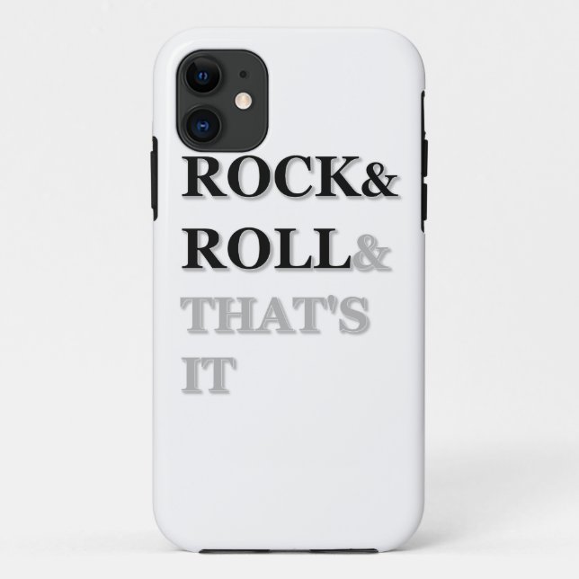 Rock and Roll und das war's Case-Mate iPhone Hülle (Rückseite)