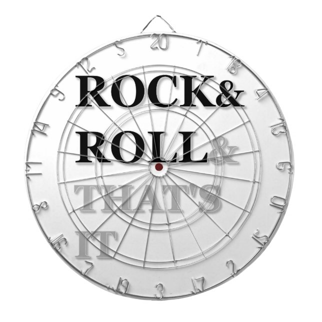 Rock and Roll und das war's Dartscheibe (vorne)