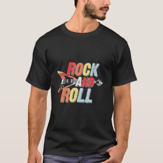 Rock And Roll Vintage Konzertband Retro Rock Musik T-Shirt