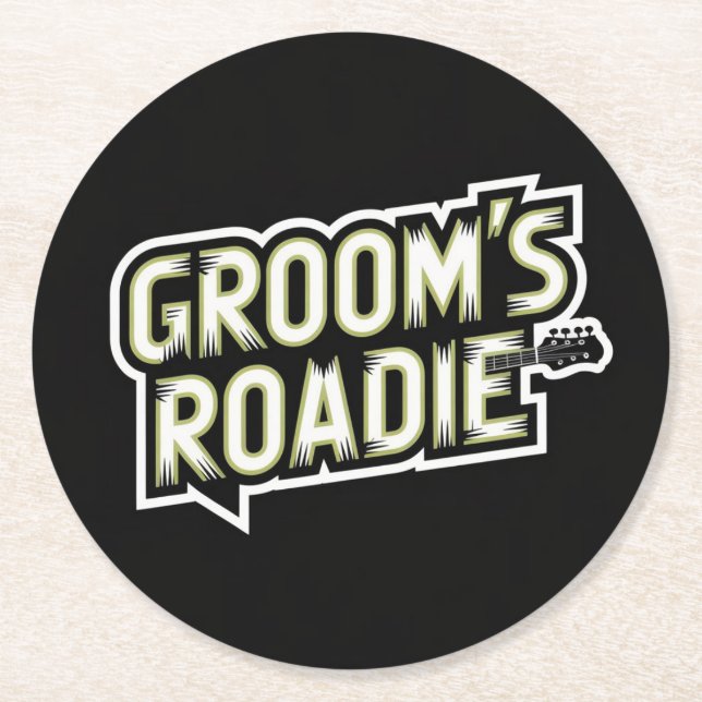 Rock and Roll Wedding Party Untersetzer (Vorderseite)