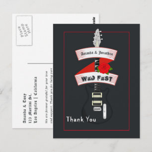Rock and Roll Wedding Postkarte