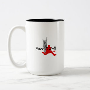 Rock And Roll Zweifarbige Tasse