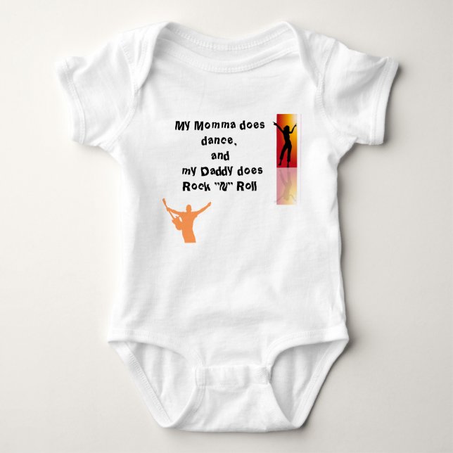 Rock-and-Rollbaby-Bodysuit Baby Strampler (Vorderseite)