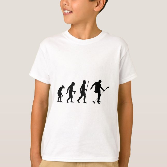Rock-and-RollEvolution des Mannes T-Shirt (Vorderseite)