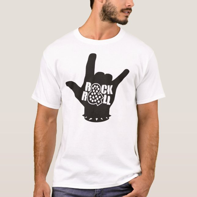 Rock-and-Rollhand T-Shirt (Vorderseite)