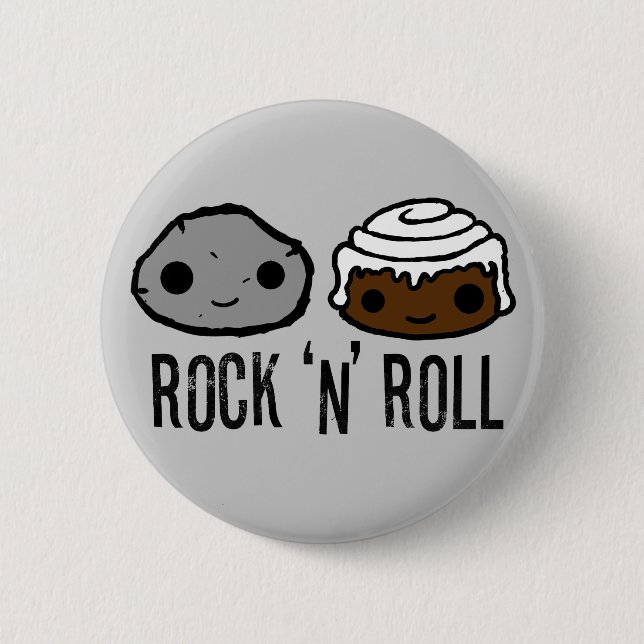 Rock-and-Rollknopf Button (Vorderseite)