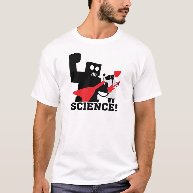 Rock-and-Rollroboter ~ Wissenschaft! T-Shirt (Vorderseite)