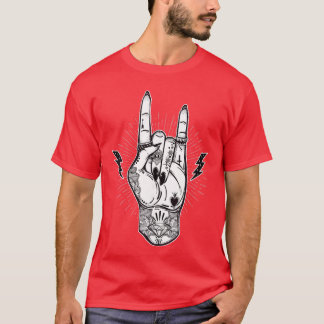 Rock And Rollshirt Festival Art Devil Hornsattooee T-Shirt