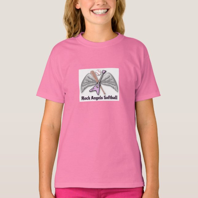 Rock Angels Softball T-Shirt (Vorderseite)