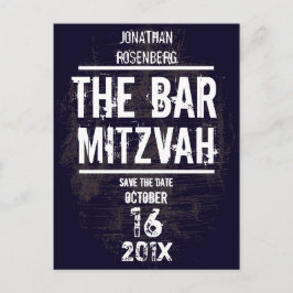 Rock Band Bar Mitzvah Save the Date alle Typen Ankündigungspostkarte