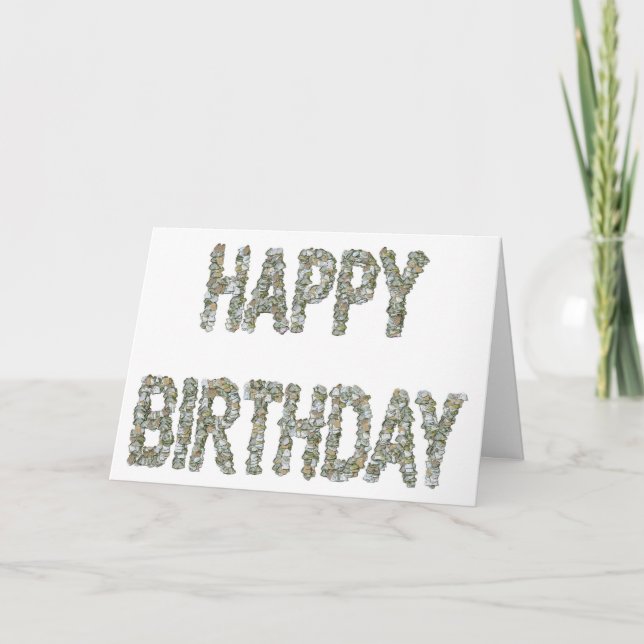 Rock Birthday Karte (Vorderseite)