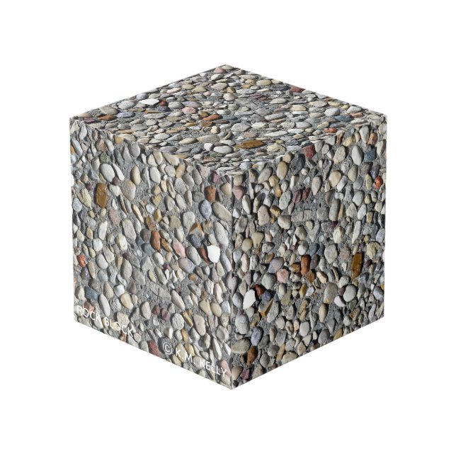 ROCK BLOCK - Kunstwürfel Würfel (Vorderseite Schrägansicht)