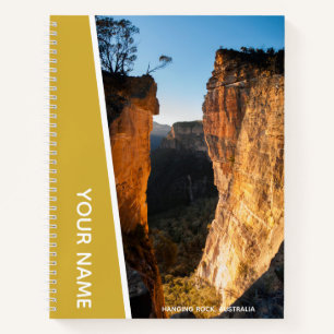 Rock Blue Mountains Australien, Gold Notizbuch