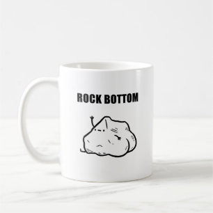 Rock Bottom Funny Geology Puff Tasse