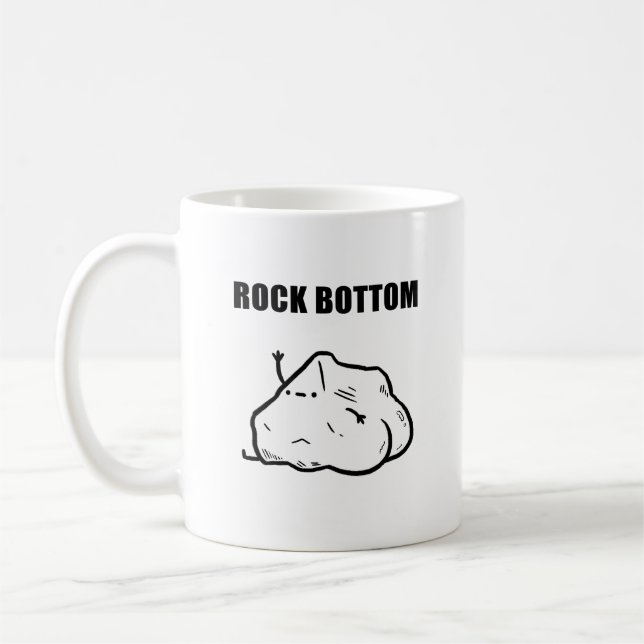 Rock Bottom Funny Geology Puff Tasse (Links)