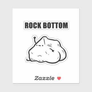 Rock Bottom Funny Geology Pun Die schneiden Aufkleber