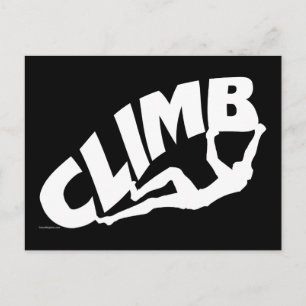 Rock Bouldering Climbing Postkarte