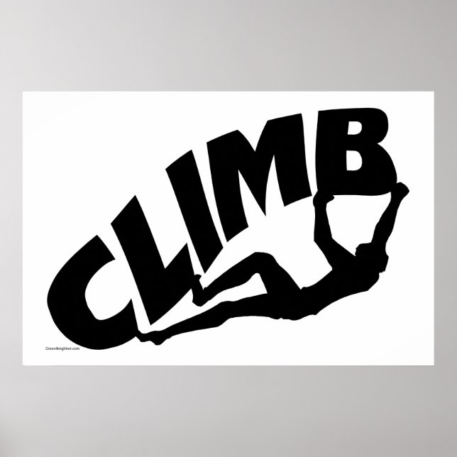 Rock Bouldering Poster (Vorne)