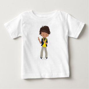 Rock Boy, Latino Boy, Microphone, Band Singer Baby T-shirt