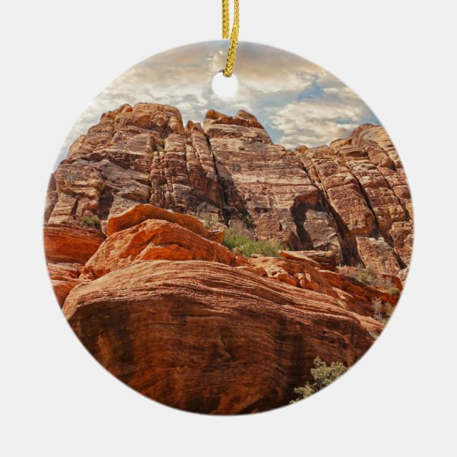 Rock Canyon Felsformation in Las Vegas Nevada Keramikornament (Vorne)