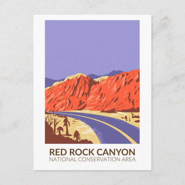 Rock Canyon National Conservation Area Roadway Postkarte (Vorderseite)