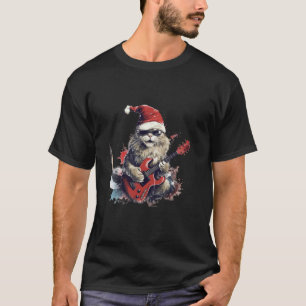 Rock Cat Gitarre spielen Weihnachten Weihnachten T-Shirt
