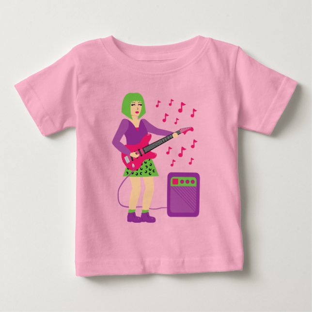 Rock Chick Baby T-shirt (Vorderseite)